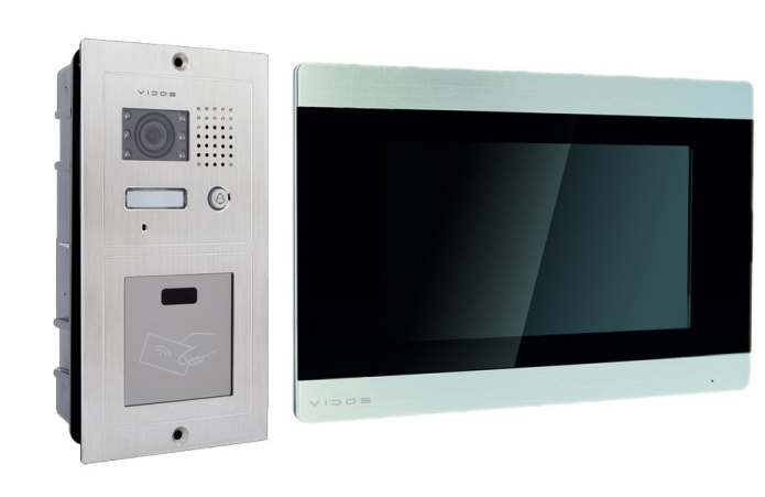 Zestaw wideodomofonu z czytnikiem RFID S601A-2 monitor 4.3'' M904S